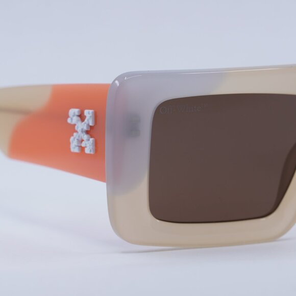 🕶️ New Off-White OERI069 SEATTLE 1764 Sunglasses - Multicolor Sand Frame - Picture 8 of 10